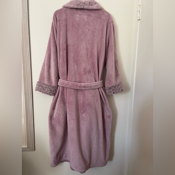 Midnight by Carole Hochman Ladies XXL Soft Mauve Lilac Robe - Picture 4 of 11
